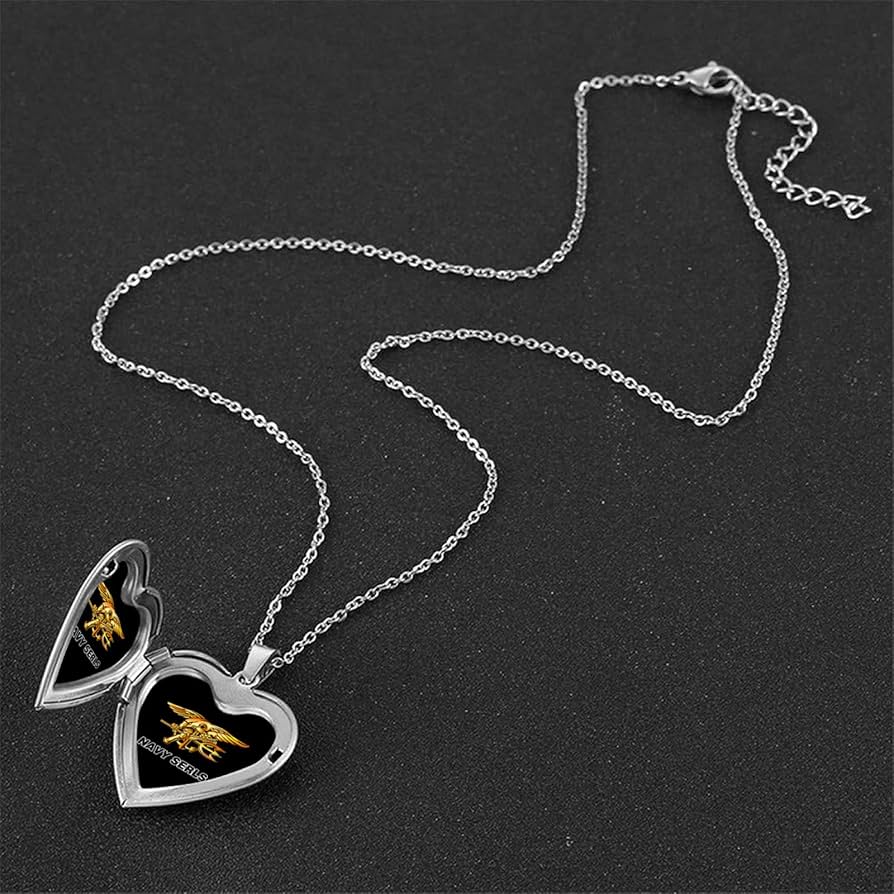 u.s navy チャーム　ネックレス Amazon.co.jp: ネックレス ハート US Navy Seal ミリタリー